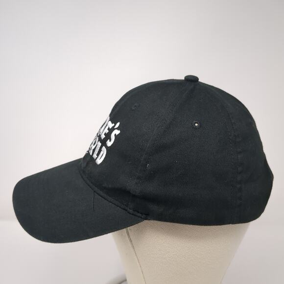 Wayne's World Snapback Cap Black One Size Adjustable Embroidered Vented Holes - Picture 3 of 9